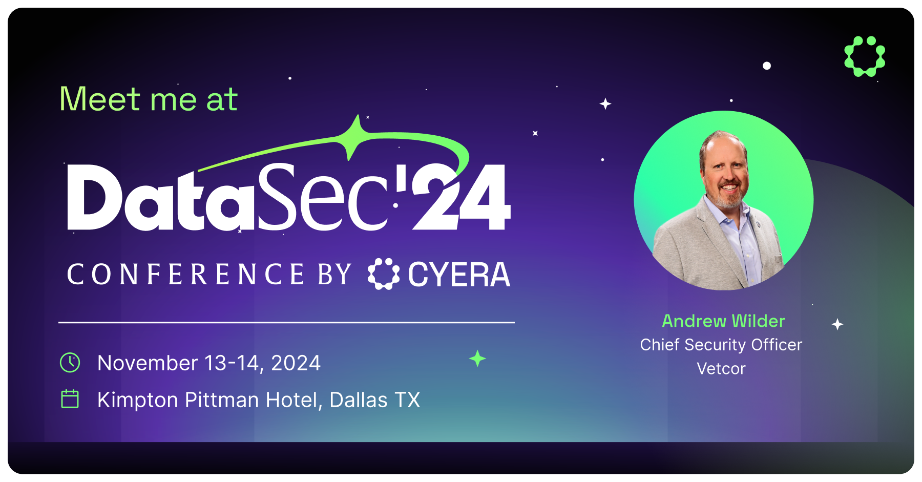 Andrew speaking at DataSec 24