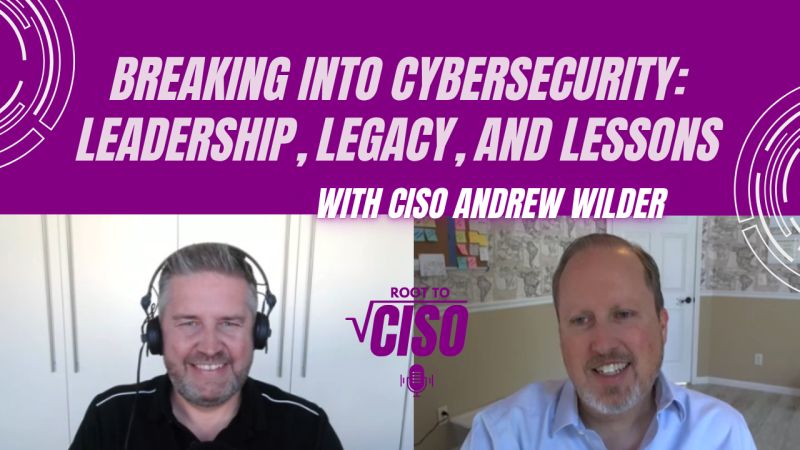 Andrew joins the Root to CISO Podcast